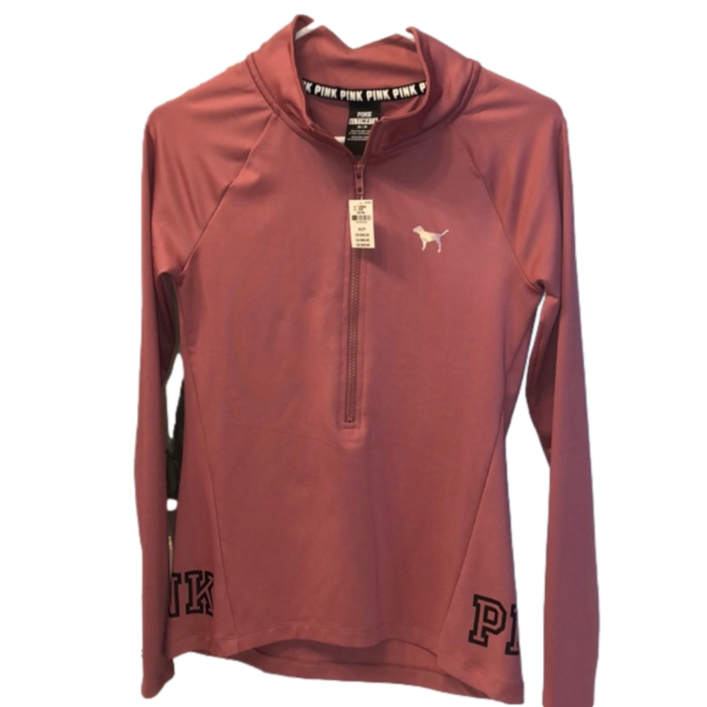 vs pink ultimate zip NWT